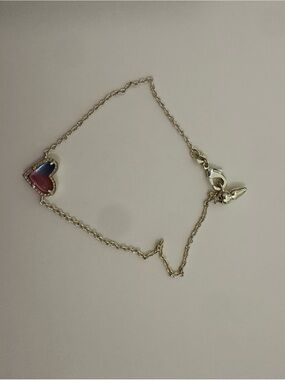Kendra Scott Two-Tone Heart Bracelet in Pink and Blue